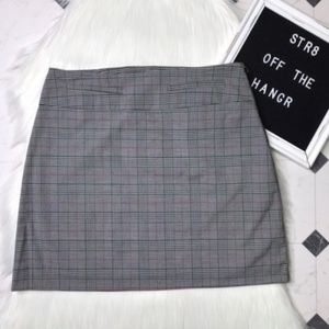 NWT Candie's gray plaid a-line mini skirt sz Small